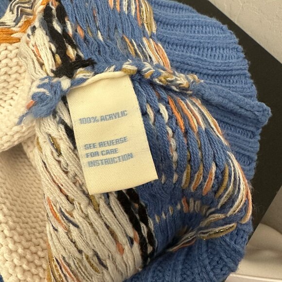 Cocobleu Fair Isle Cozy Knit Mock Turtleneck Pullover Sweater Size M - Picture 6 of 11